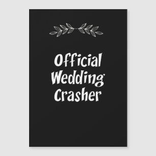 Funny Boda oficial Crasher Magnet
