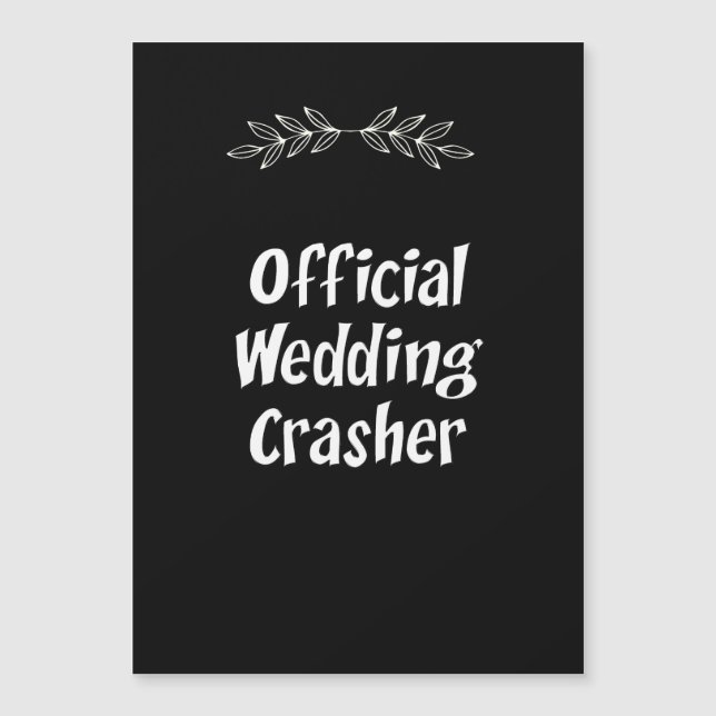 Funny Boda oficial Crasher Magnet (Anverso)