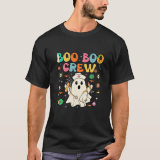 Funny Boo Boo Crew Spooky Nurse Scrub Top Hallowee