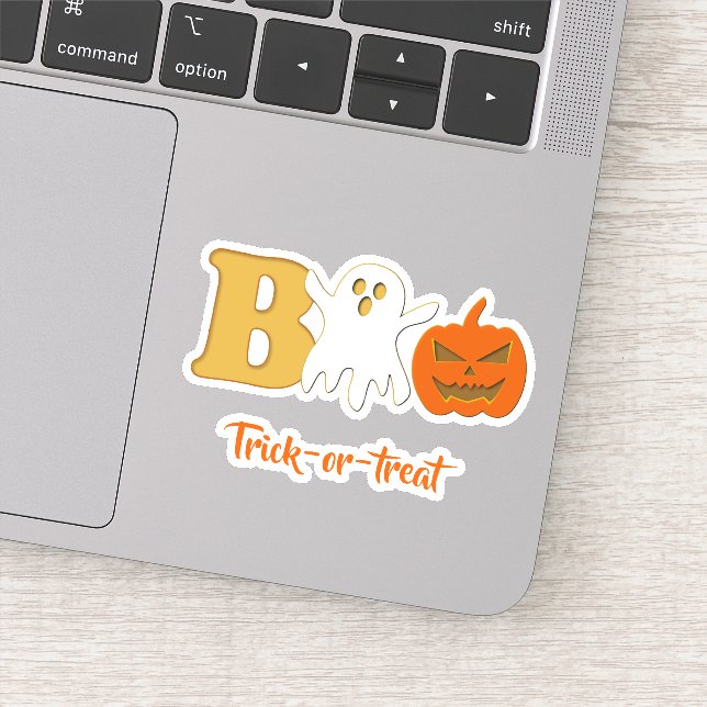Funny Boo Halloween Vinyl Pegatina (Detalle)