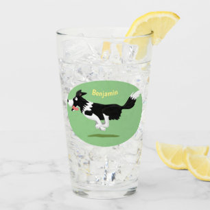 Funny Border Collie perro corriendo personalizado