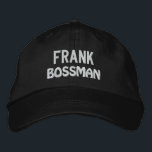 Funny BOSS Bossman Gorra con el nombre personaliza<br><div class="desc">Funny BOSS Bossman Gorra con el nombre personalizado V17 ¿tiene un gran software libre? Aquí hay un gorra divertido que puedes personalizar con un nombre. Este gorra forma parte de la GRAN colección de regalos BOSS. También puede cambiar el color gorra, el estilo gorra o el color de los hilos...</div>