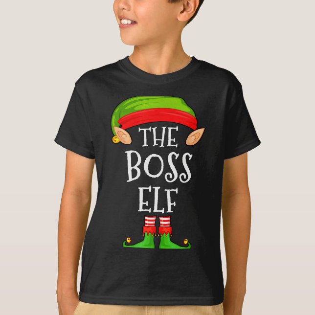 Funny Boss Elf Family Christmas Boss Elf Sweater M (Anverso)