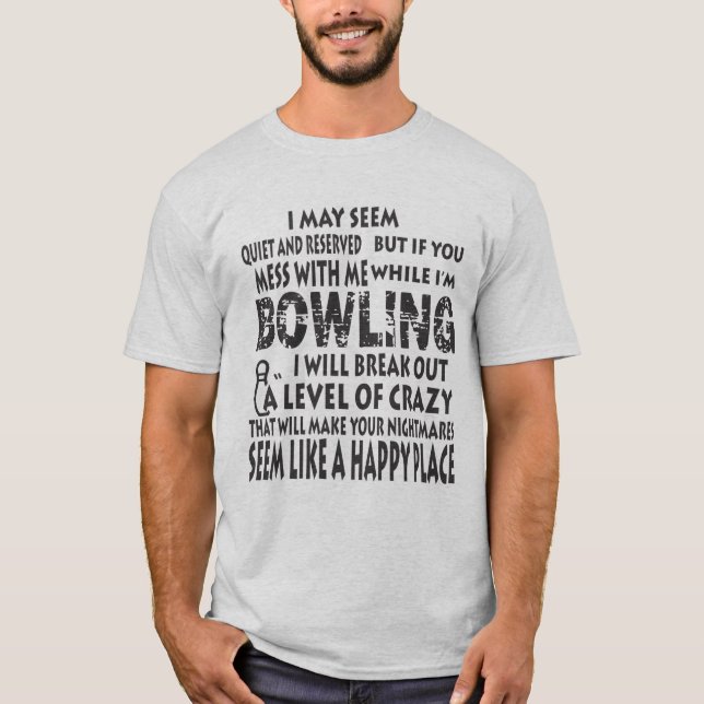 Funny Bowling Camisetas Bowler regalos Happy Place (Anverso)