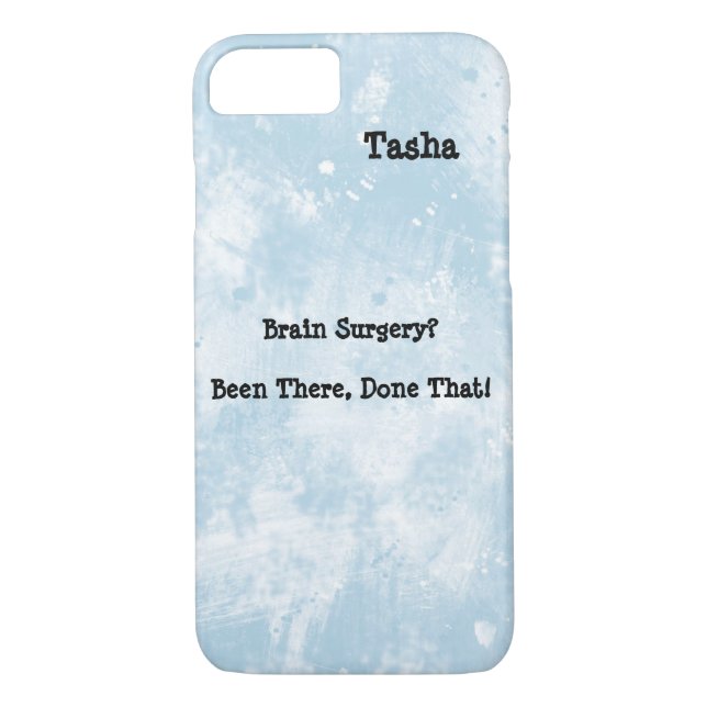 Funny Brain Surgery Awareness iPhone 7 funda (Reverso)