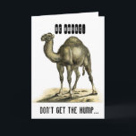 FUNNY CAMEL PERSONALIZADO TARJETA DE CUMPLEAÑOS<br><div class="desc">VINTAGE CAMEL CONSIGUIÓ LA DIVERSIÓN DE CHISTE DE EDAD VIEJA PERSONALIZADA DE CUMPLEAÑOS</div>
