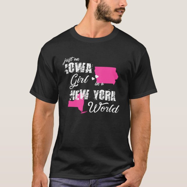 Funny Camisetas de Iowa sólo un chica de Iowa en N (Anverso)