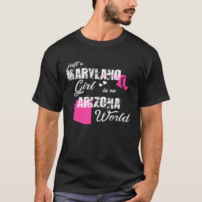 Funny Camisetas de Maryland chica en Maryland (Anverso)