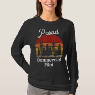 Funny Camisetas de Piloto Comercial Profesional