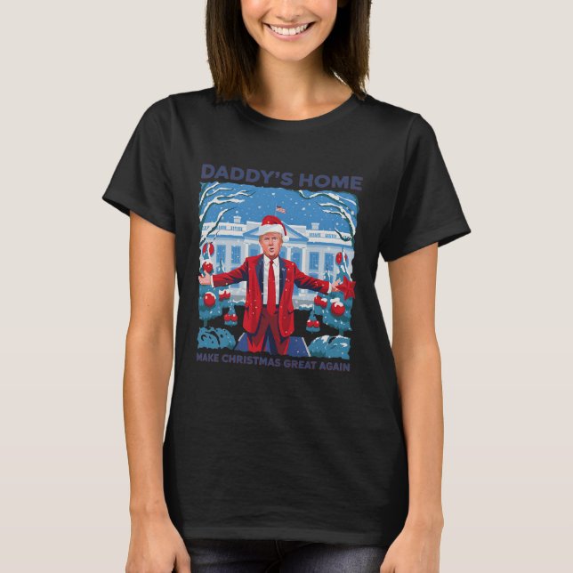 Funny casa Daddys Trump Navidades feos Sweater Xma (Anverso)