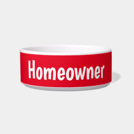 Funny cat bowl, casero de gatos, plato de gato roj