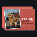 Funny Cat Navidades Tarjeta Navidades Red Meowy<br><div class="desc">Una tarjeta de navidades mascotas divertidos para cualquier nuevo dueño de gato.</div>