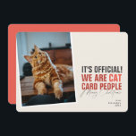 Funny Cat Navidades Tarjeta Navidades Red Meowy<br><div class="desc">Una tarjeta de navidades mascotas divertidos para cualquier nuevo dueño de gato.</div>