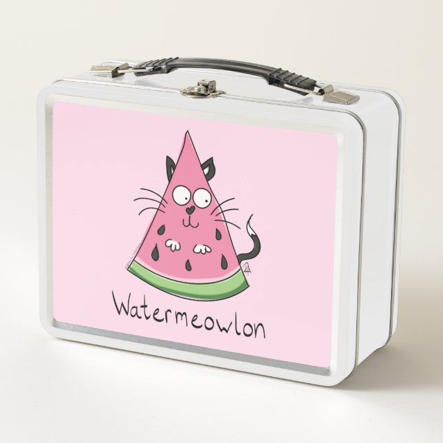 Funny Cat Watermelon Cute Kids (Anverso)