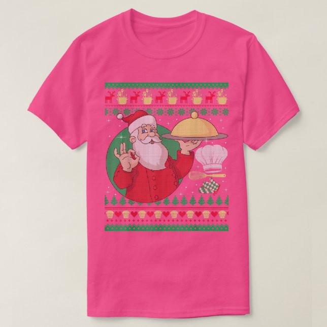Funny Chef Cooking Ugly Christmas Sweaters  (Diseño del anverso)