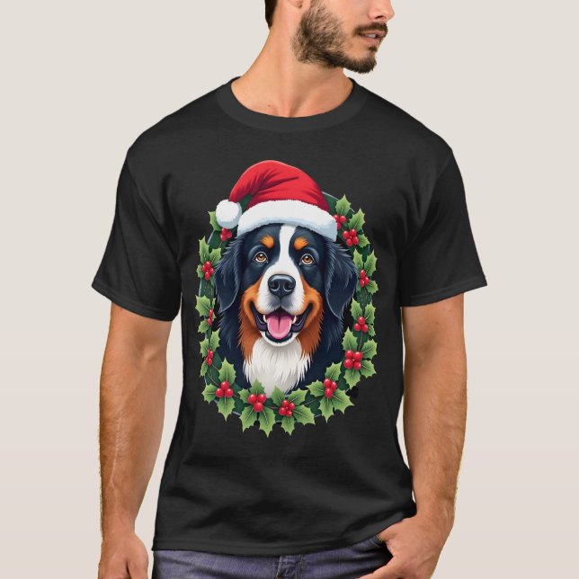 Funny Christmas Bernese Mountain Dog Tank Top (Anverso)