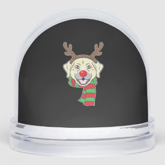 Funny Christmas Dog Xmas Reindeer Labrador Holiday