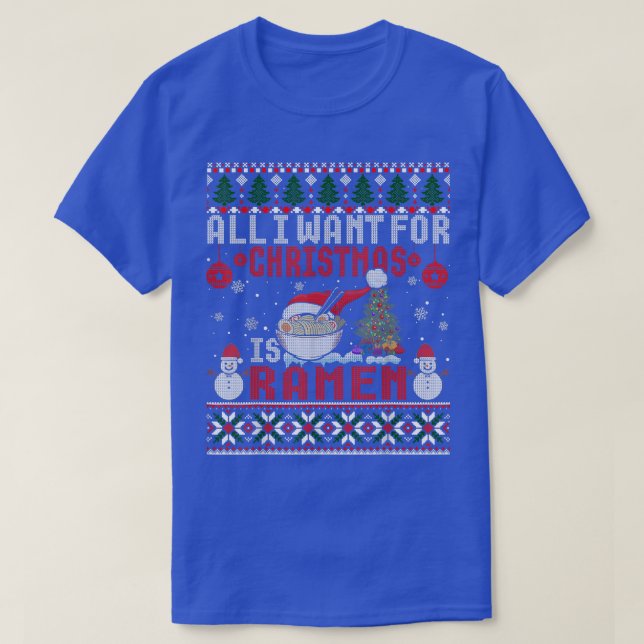 Funny Christmas Ramen Ugly Xmas Sweater  (Diseño del anverso)
