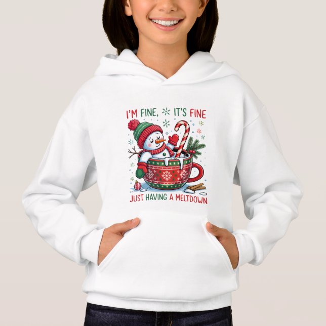 Funny Christmas Snowman Sweatshirt (Anverso)