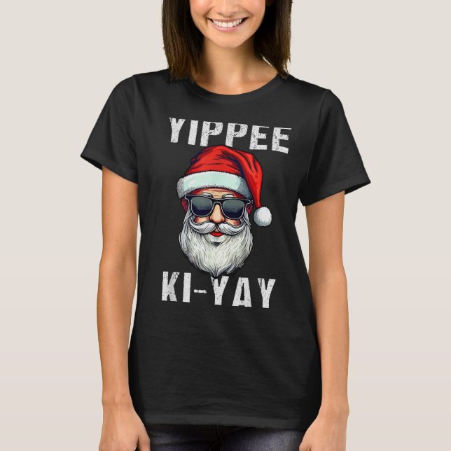 Funny Christmas Sweater Yippee-ki-yay Xmas , Uni-a (Anverso)