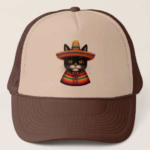 Funny Cinco De Mayo Sombrero Festiva Gato Mexicano