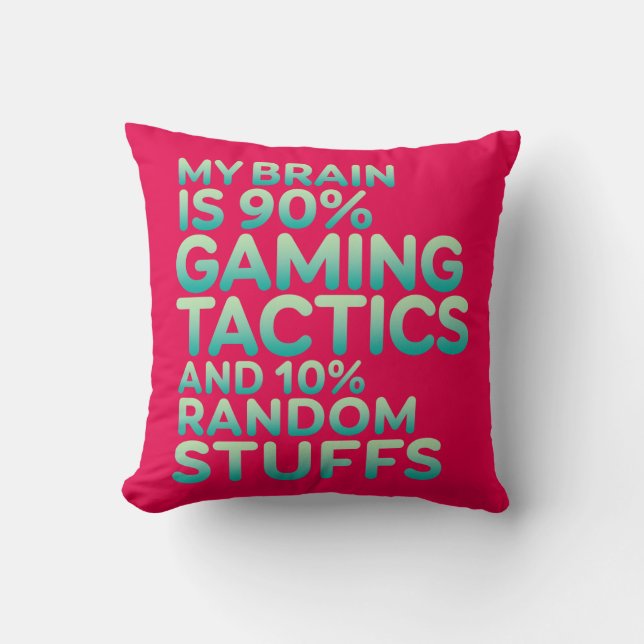 Funny cita la almohada para videojuegos Geek y Gam (Anverso)