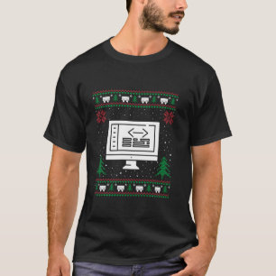 Funny Coding Santa Hat Navidades feos Sweater Long