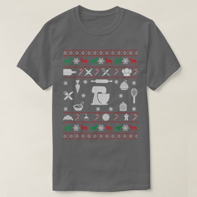 Funny Cookie horneando Navidades feos suéter regal (Diseño del anverso)