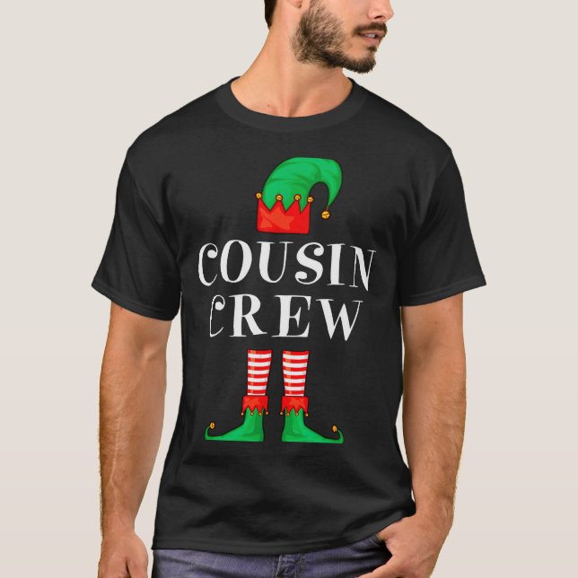Funny Cousin Crew Elf Christmas Elf Cousin Sweater (Anverso)
