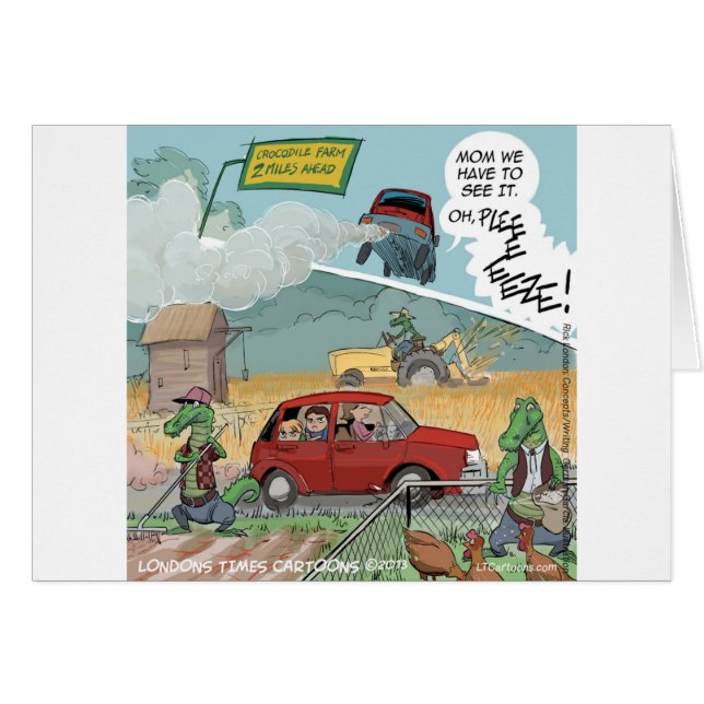 Funny Crocodile Farm (Anverso (Horizontal))