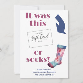 Funny Cumpleaños Tarjeta de Regalo Voucher Holder