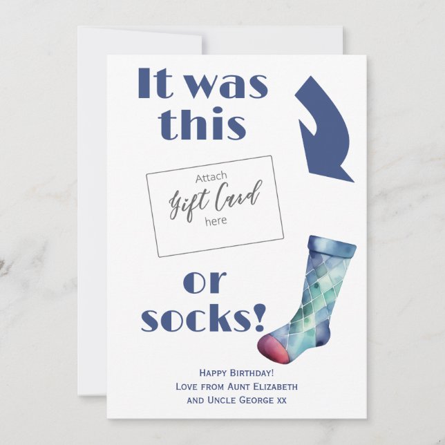 Funny Cumpleaños Tarjeta de Regalo Voucher Holder (Anverso)