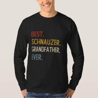 Funny Dad Best Schnauzer Grandfather Camisetas Eve