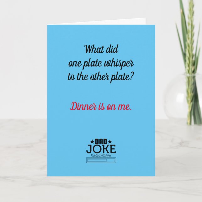 Funny Dad Tarjeta Diseñada Para El Chiste (Anverso)