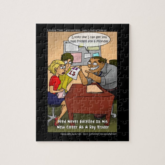 Funny Day Trader Jigsaw Puzzle de Rick London (Vertical)