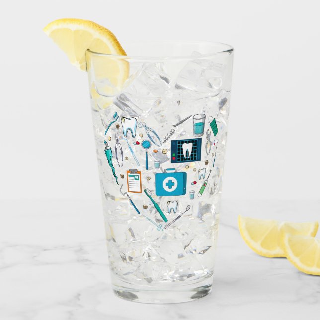 Funny Dental Dentist Tool Heart (Anverso (hielo))