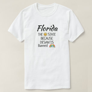 Funny DeSantis prohibió la camiseta de las lluvias