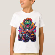 Funny Dinosaur T Rex Sobre Monstruo Camiseta