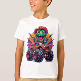 Funny Dinosaur T Rex Sobre Monstruo Camiseta