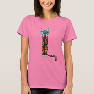 Funny diseño de camisetas de gatos espaciales ador