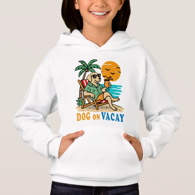 Funny Dog on Vacation T-Shirt | Cute Summer (Anverso)