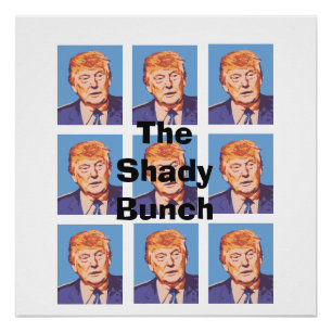 Funny Donald Trump, el turbio Poster de Bunch