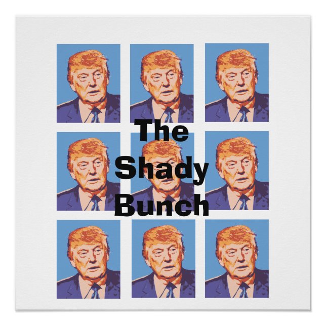 Funny Donald Trump, el turbio Poster de Bunch (Anverso)