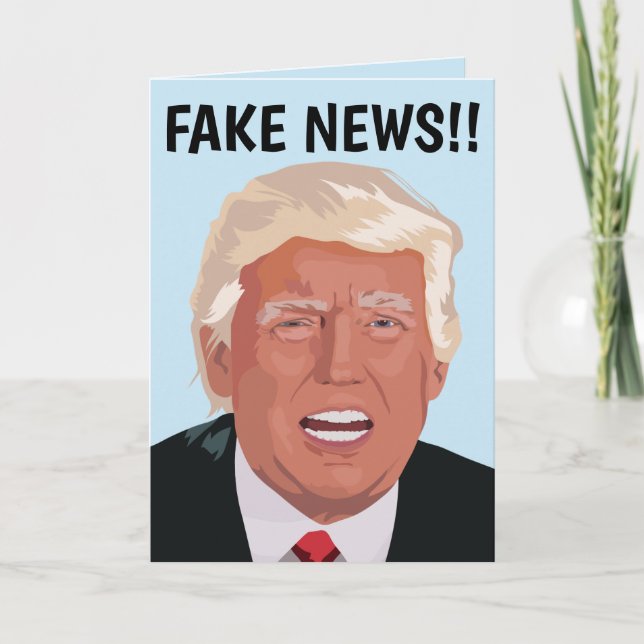 FUNNY DONALD TRUMP TARJETAS DE CUMPLEAÑOS (Anverso)