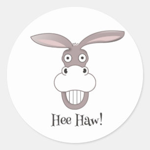 Funny Donkey Face Personalizado Pegatina