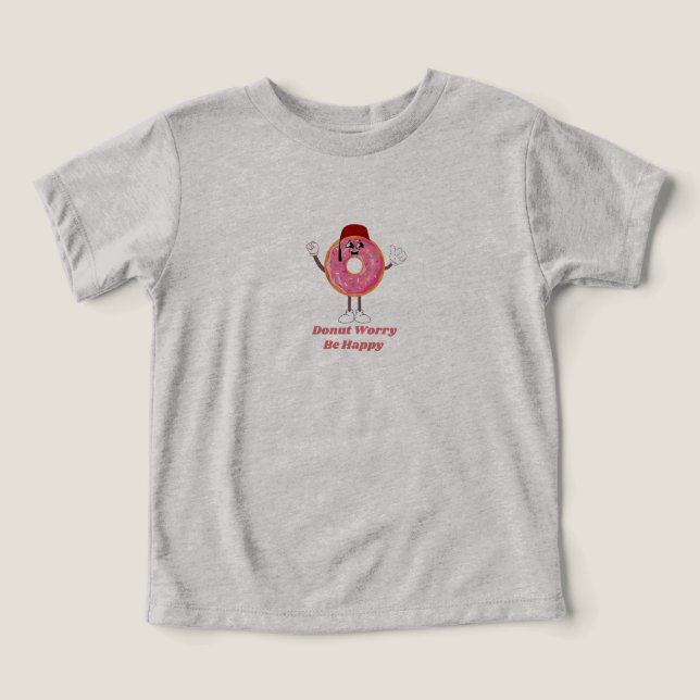 Funny Donut T-Shirt – Donut Worry Be Happy Gift (Diseño delantero )
