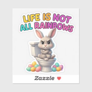 Funny Easter Bunny Pegatina