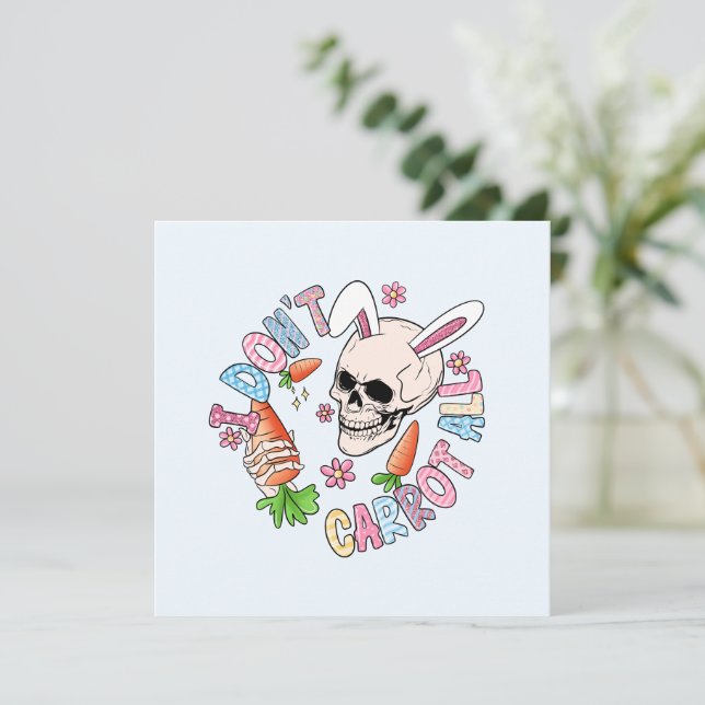 Funny Easter Skull (Anverso de pie)