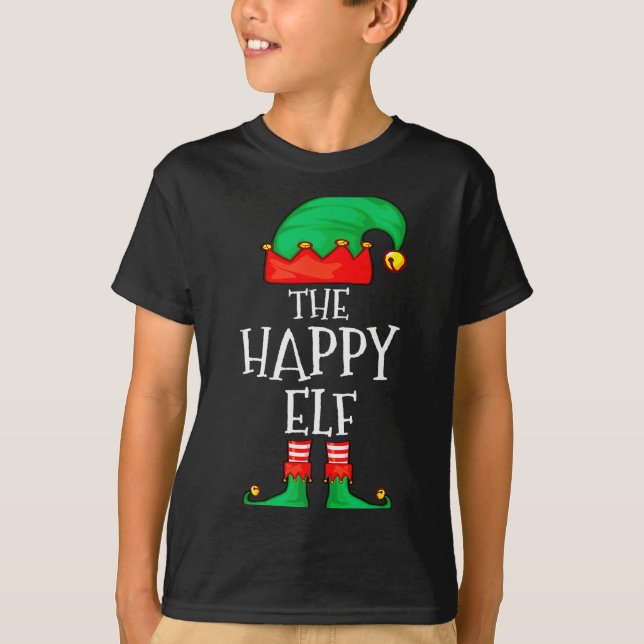 Funny Elf Family Christmas The Happy Elf Sweater M (Anverso)