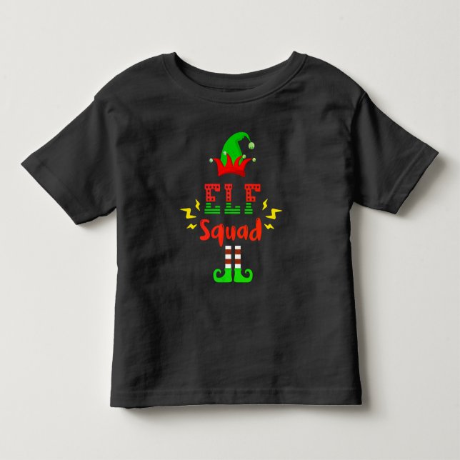 FUNNY ELF SQUAD - Camiseta DIVERTIDA POR LOS NAVID (Anverso)